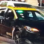 Taxista atropella a Carabinero tras intentar ser fiscalizado en Alameda.